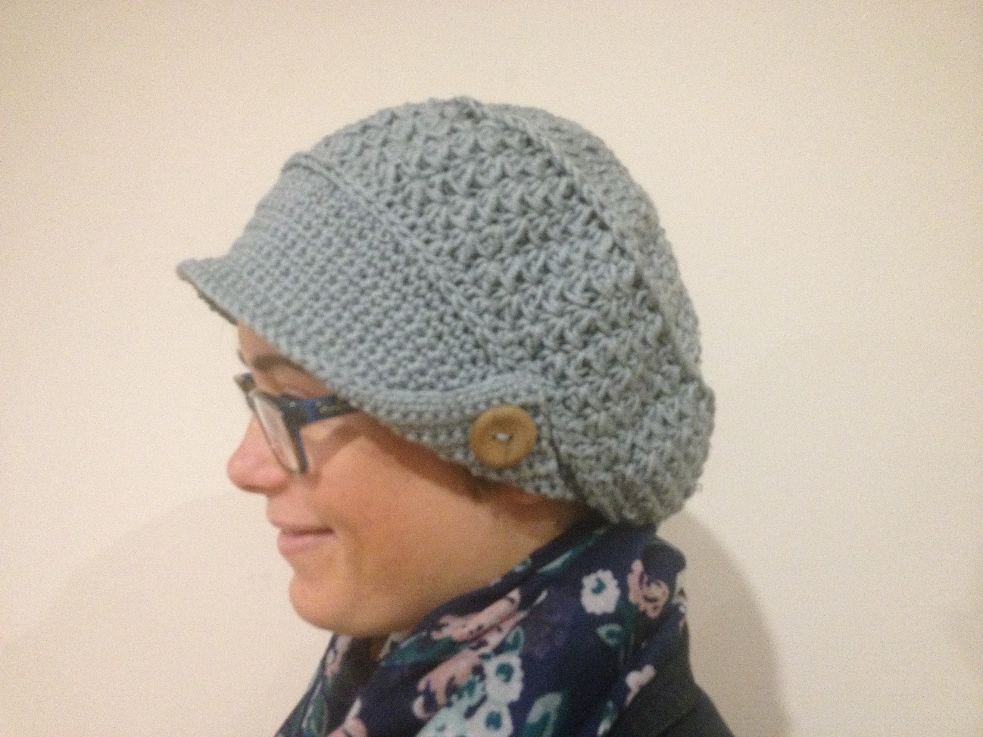 crocheted hat