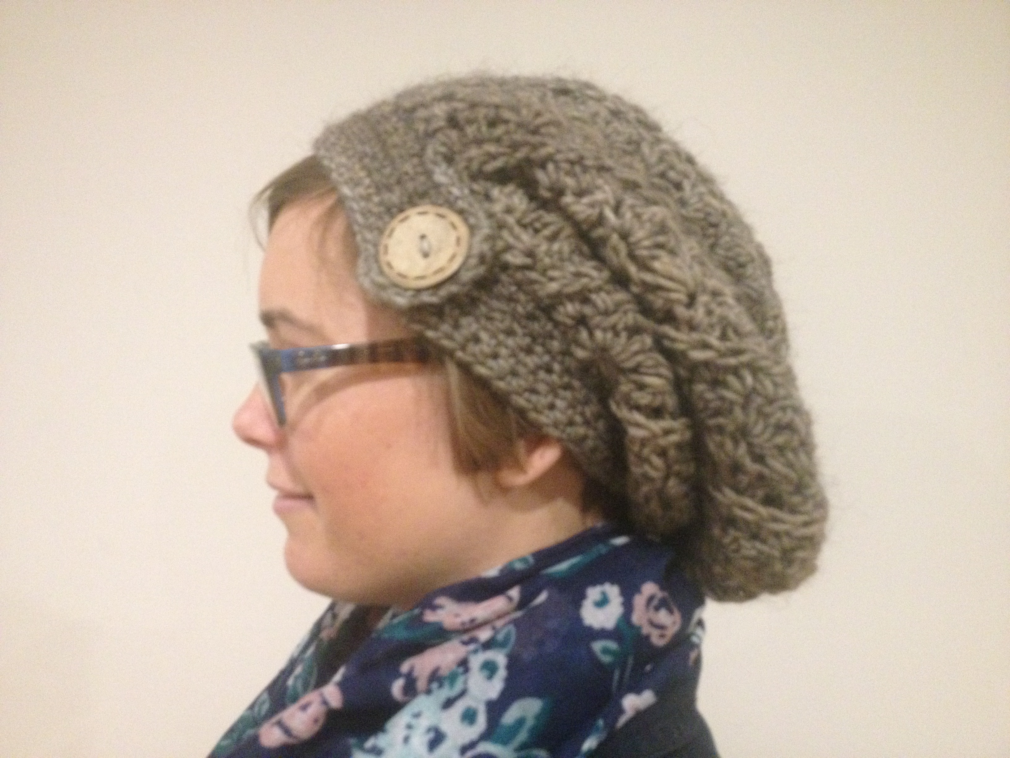 crocheted hat