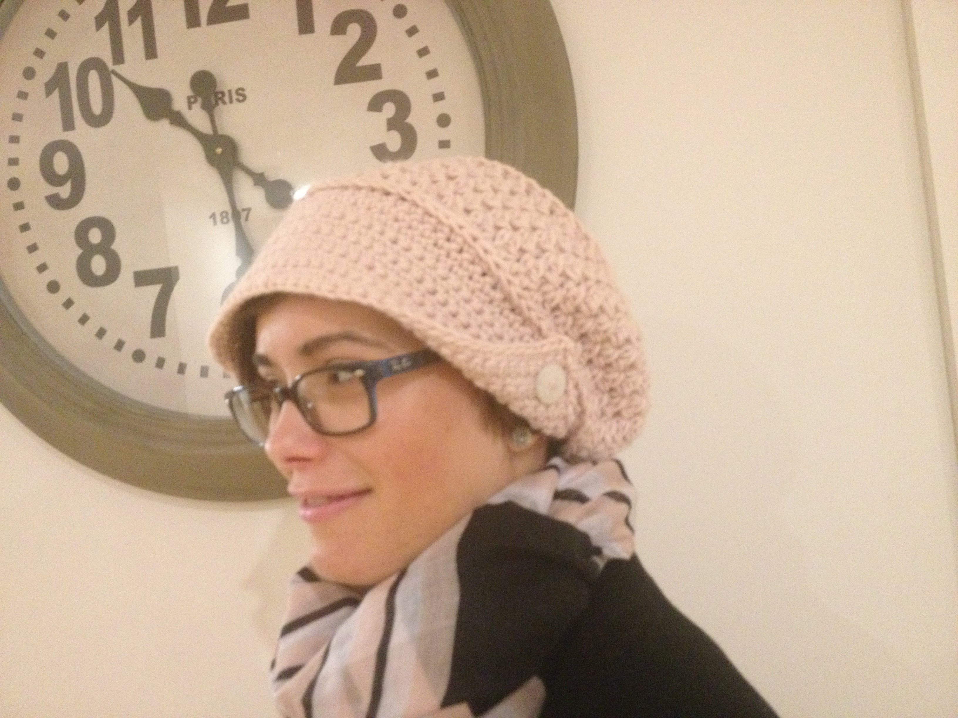 crocheted hat