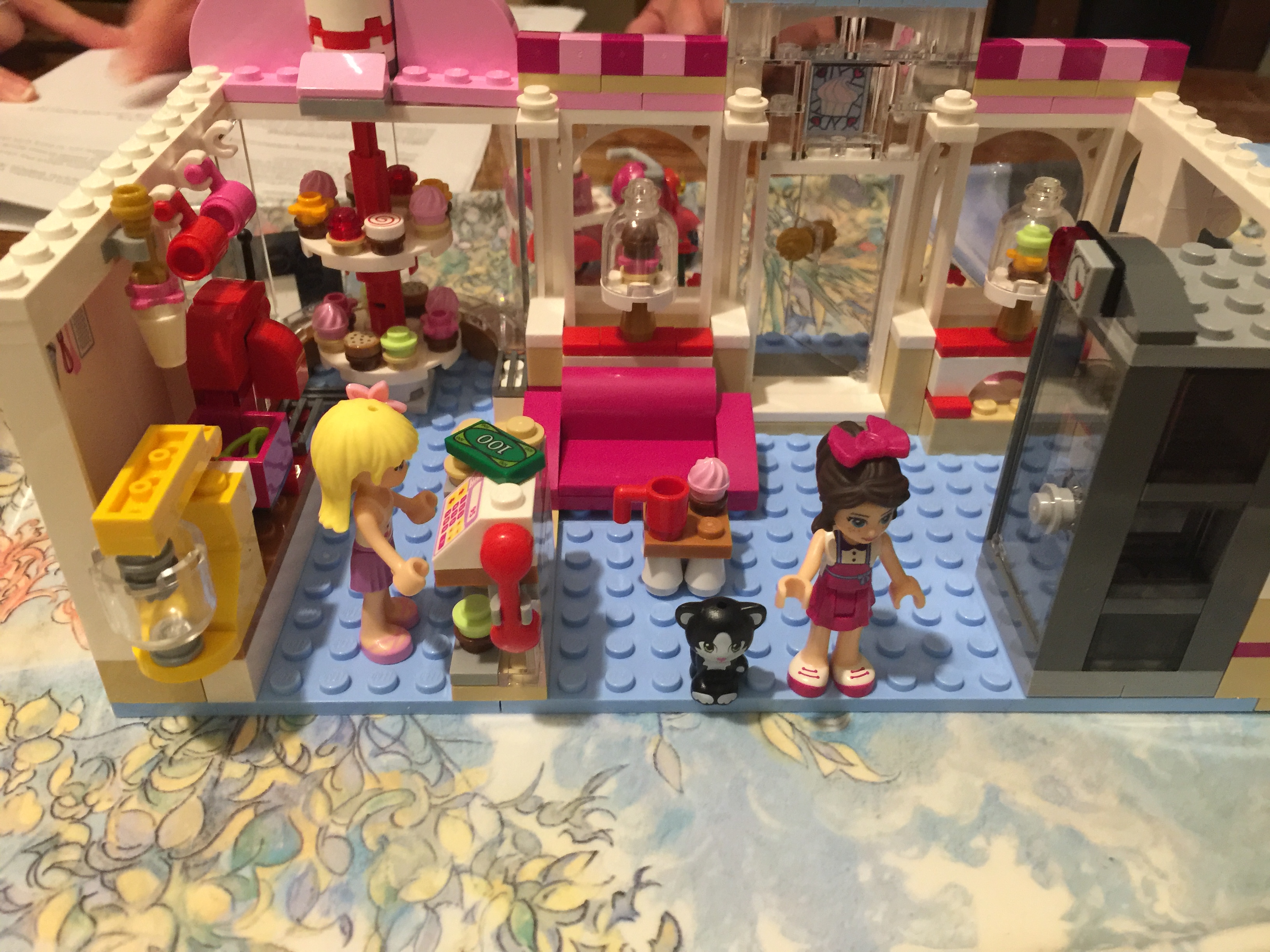 lego cake shop interior