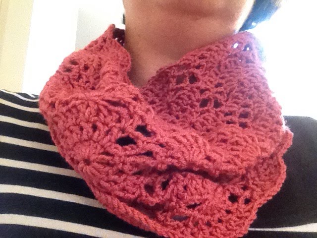 crocheted infinity scarf