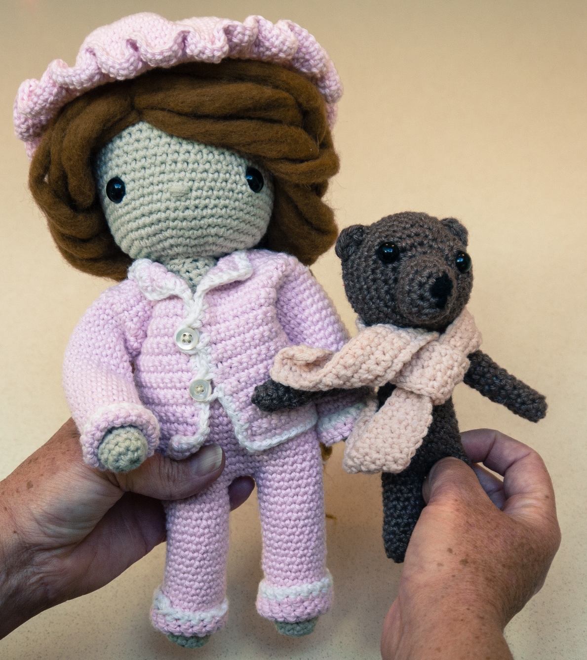 my crochet doll pyjamas