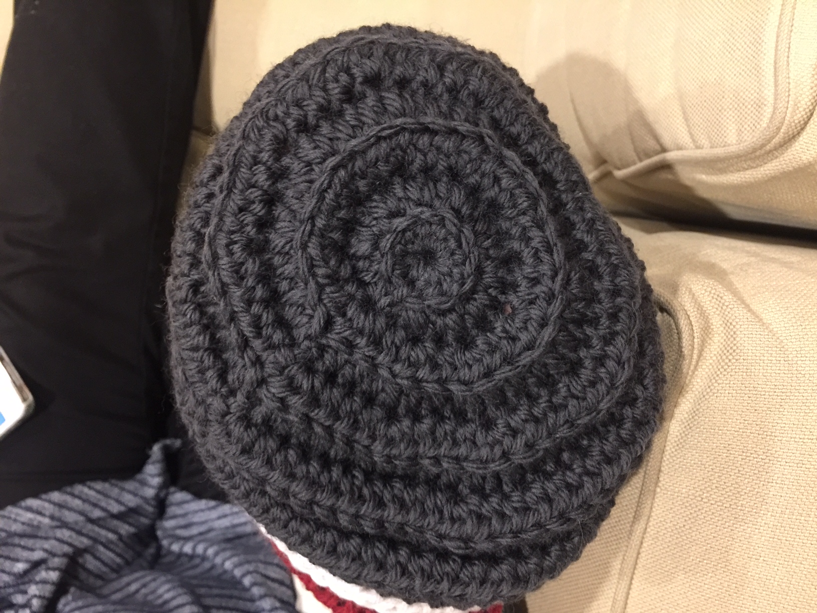 crocheted beanie