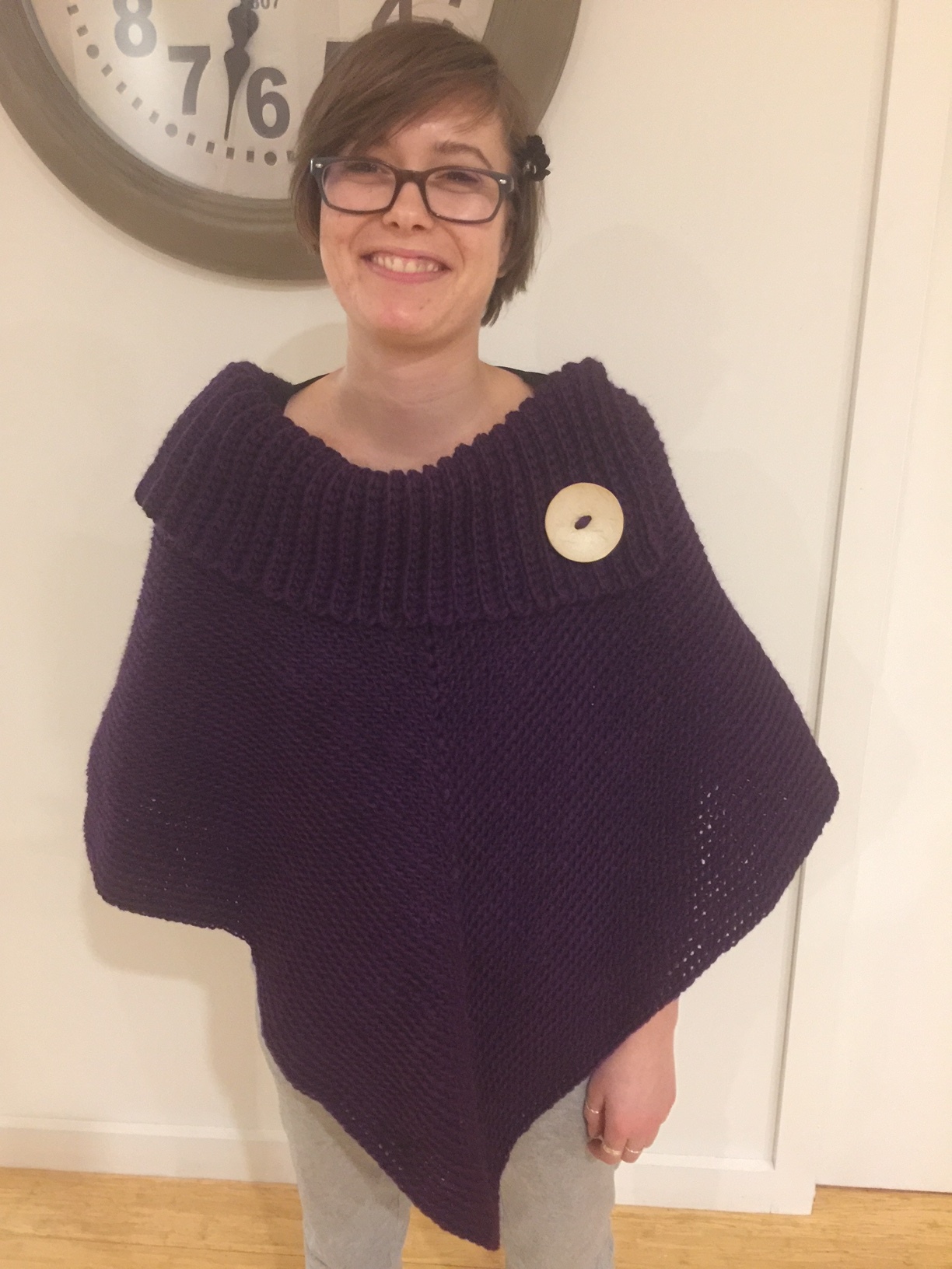 purple poncho