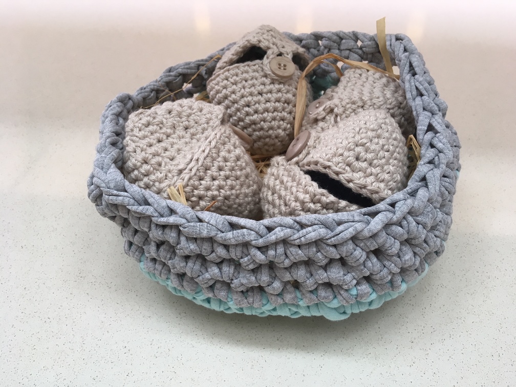 crochet dino eggs