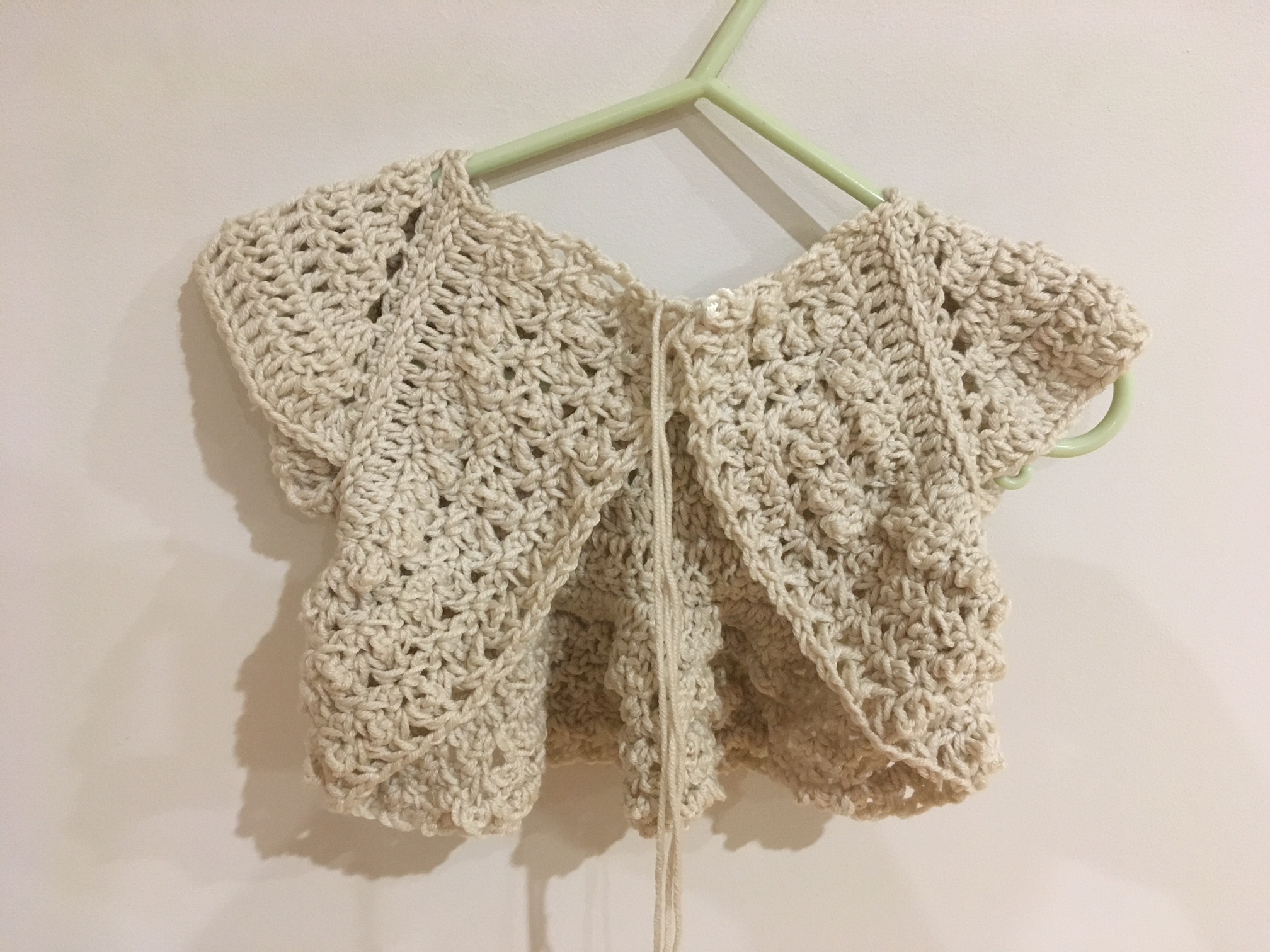 crochet baby shrug