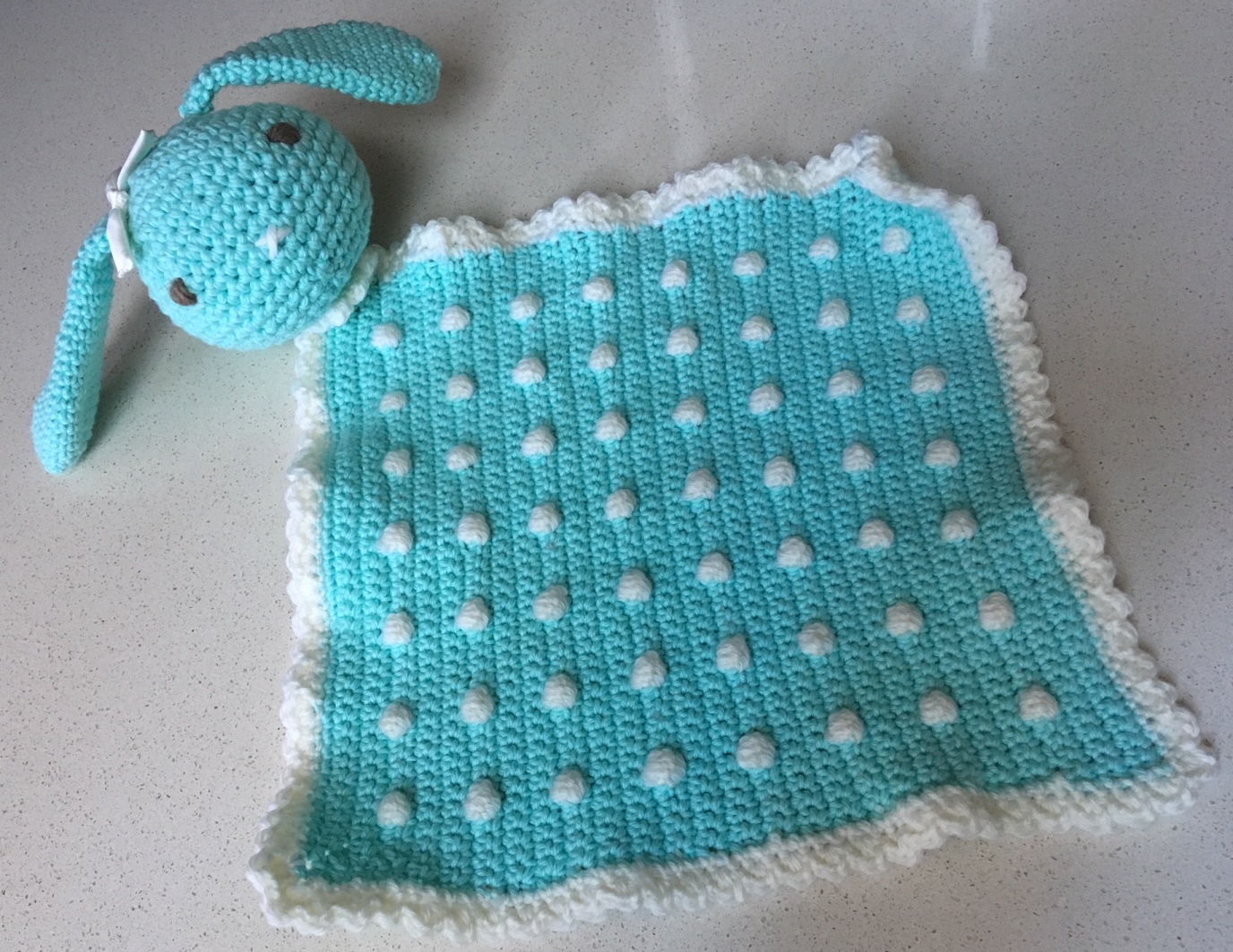 crochet bunny blankey