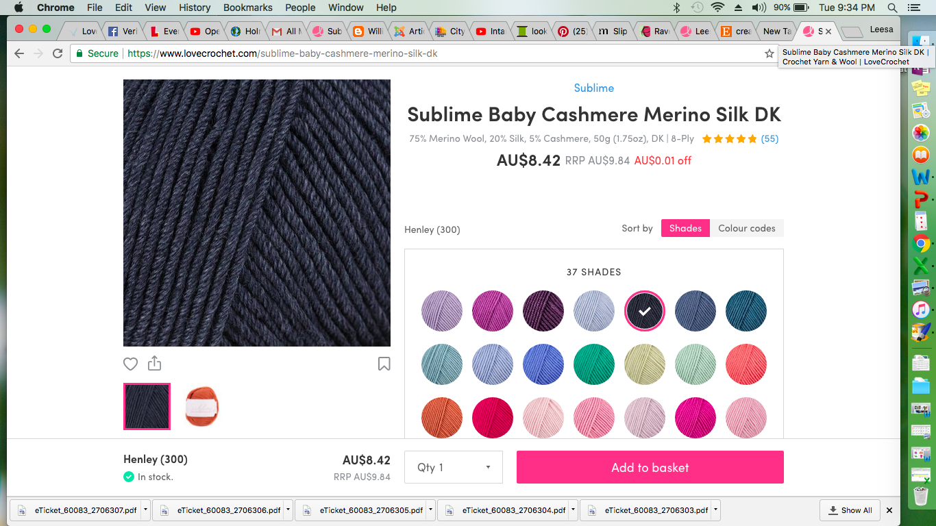 sublime henley yarn