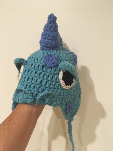 crochet dinosaur hat