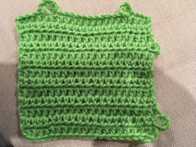 crochet grass square