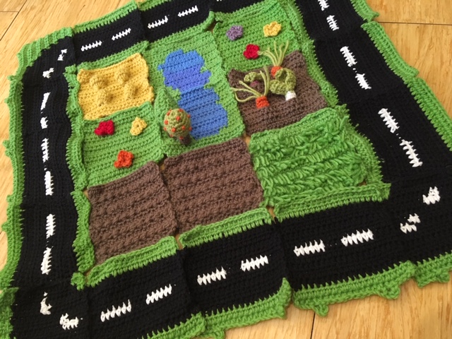 crochet road play mat