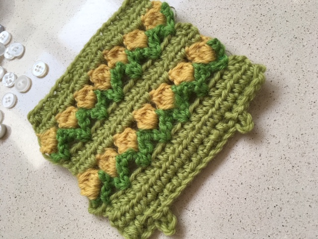 crochet tulip garden square