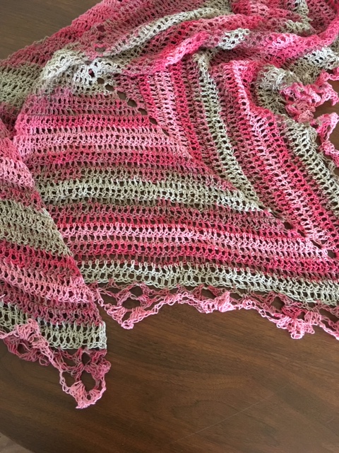 pink shawl