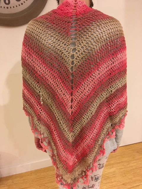 pink shawl