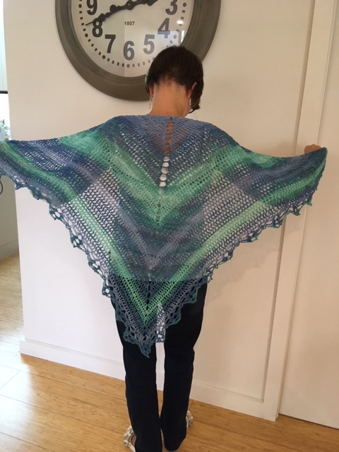 ocean tones shawl