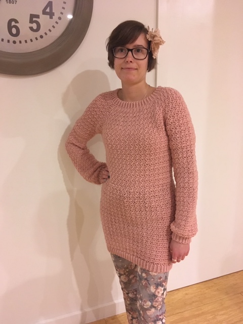 long crochet jumper