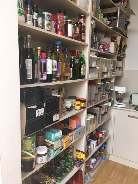 a clean pantry